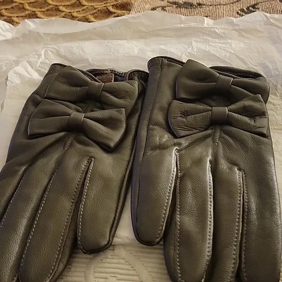 SANDRO Lamo Leather Gloves